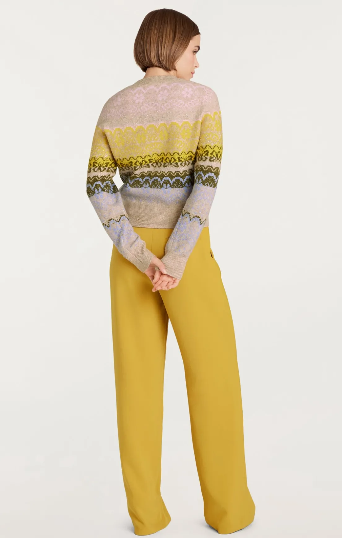 Lace Fair Isle Pullover