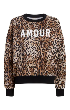 Leopard Amour Brandy Sweatshirt Pullover