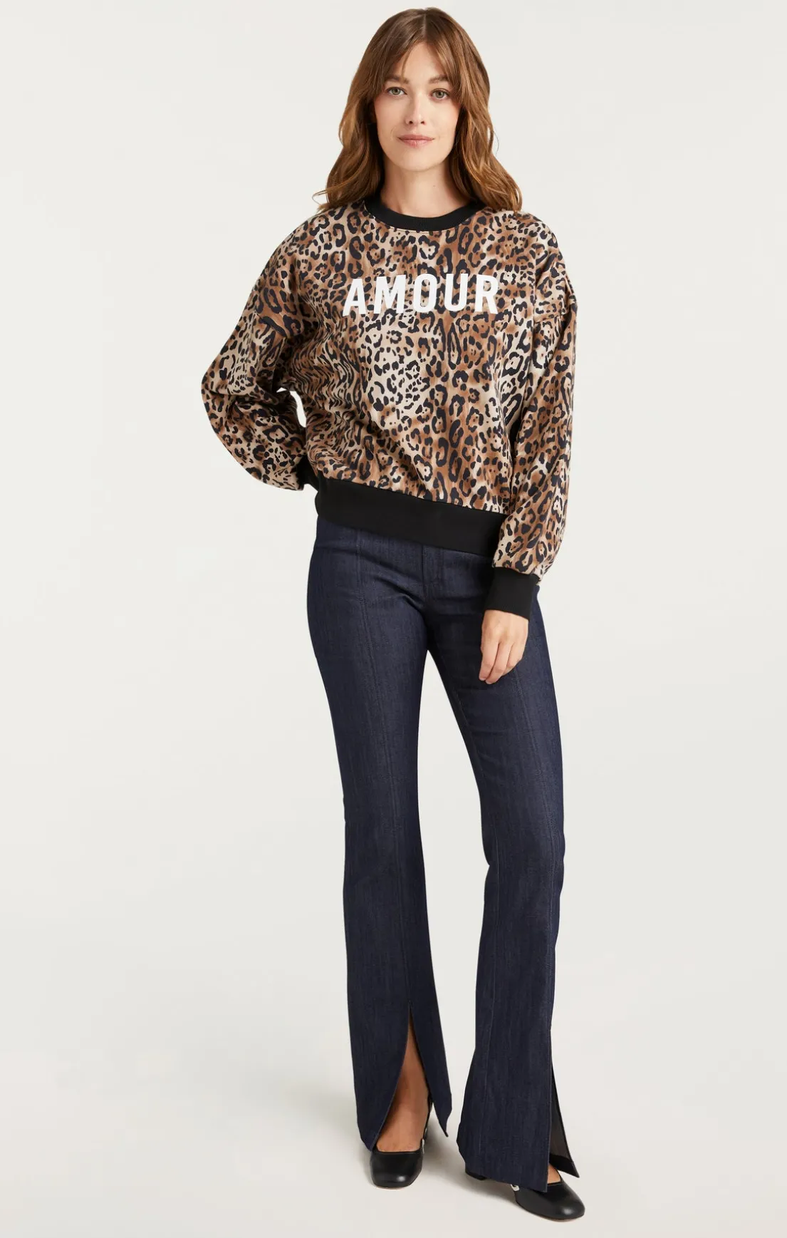 Leopard Amour Brandy Sweatshirt Pullover