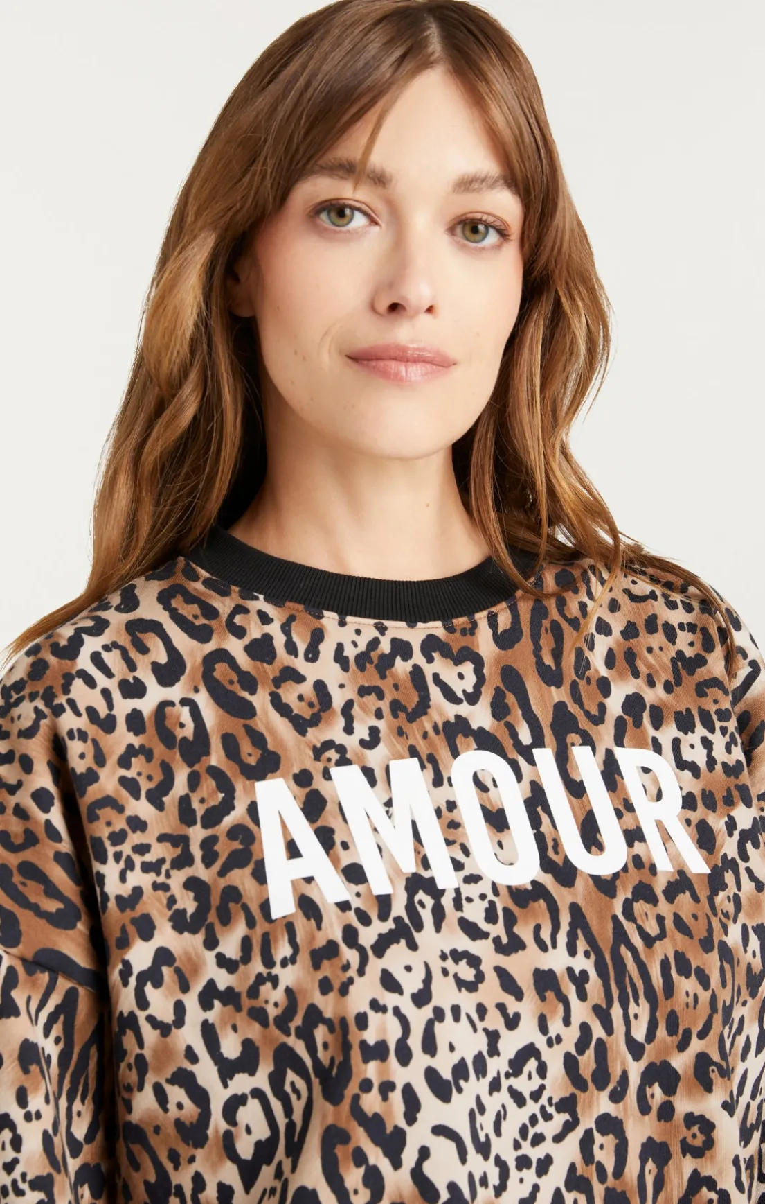 Leopard Amour Brandy Sweatshirt Pullover
