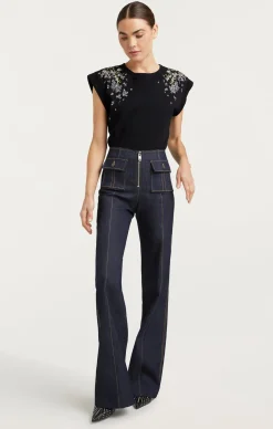 Lilac Vine Embellished Bella Tee