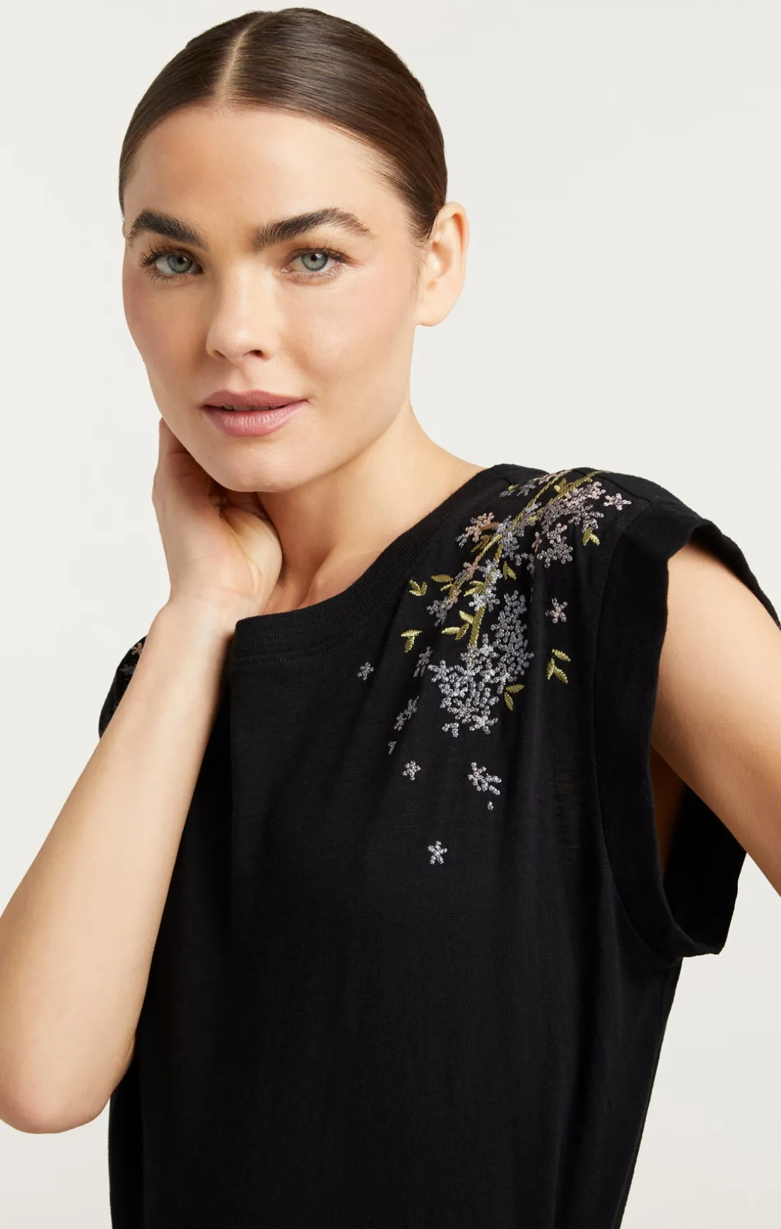Lilac Vine Embellished Bella Tee