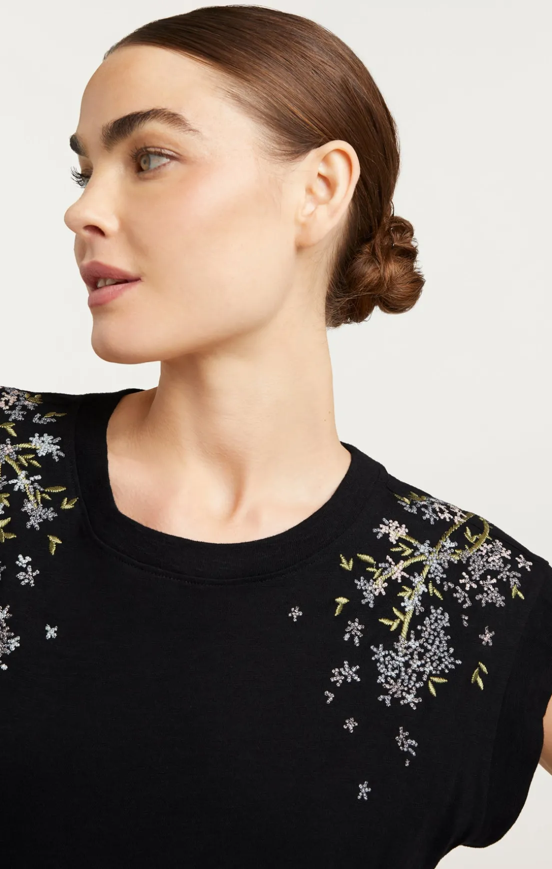 Lilac Vine Embellished Bella Tee