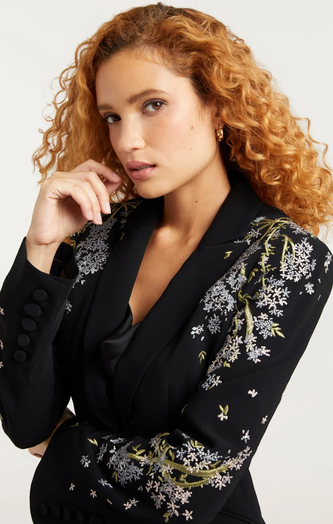 Lilac Vine Embellished Cheyenne Blazer