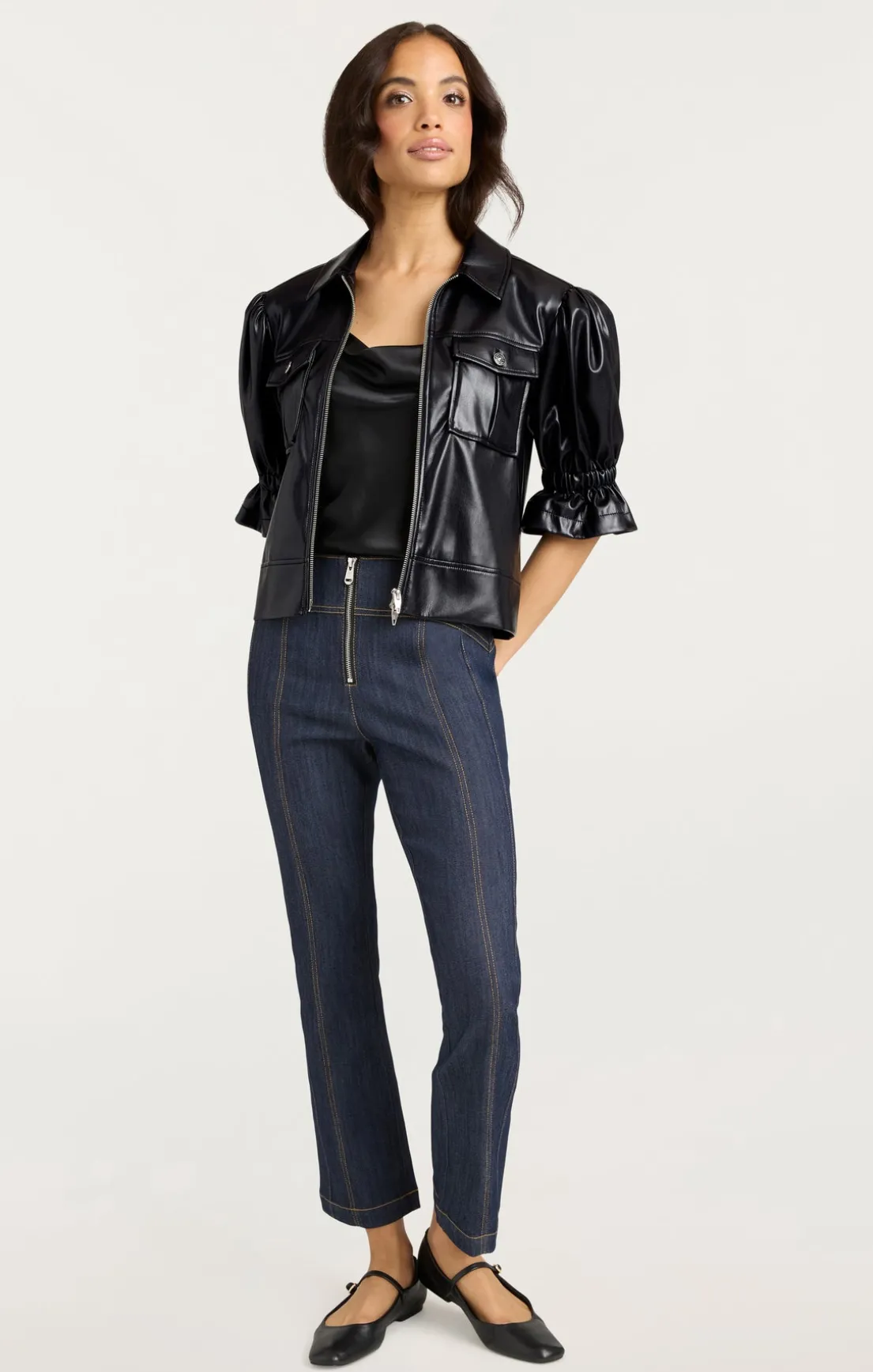 Lite Vegan Leather Holly Jacket