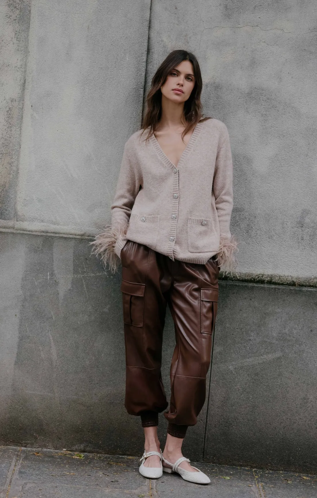 Lite Vegan Leather Jenning Pants