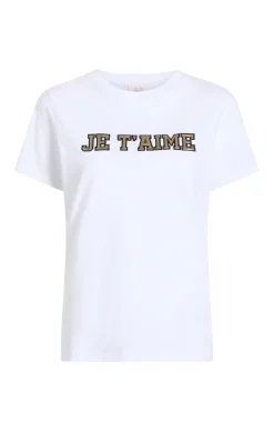 Metallic Leather Je T'aime Tee