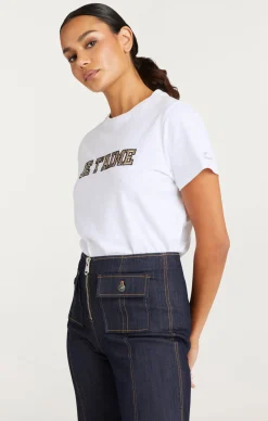 Metallic Leather Je T'aime Tee