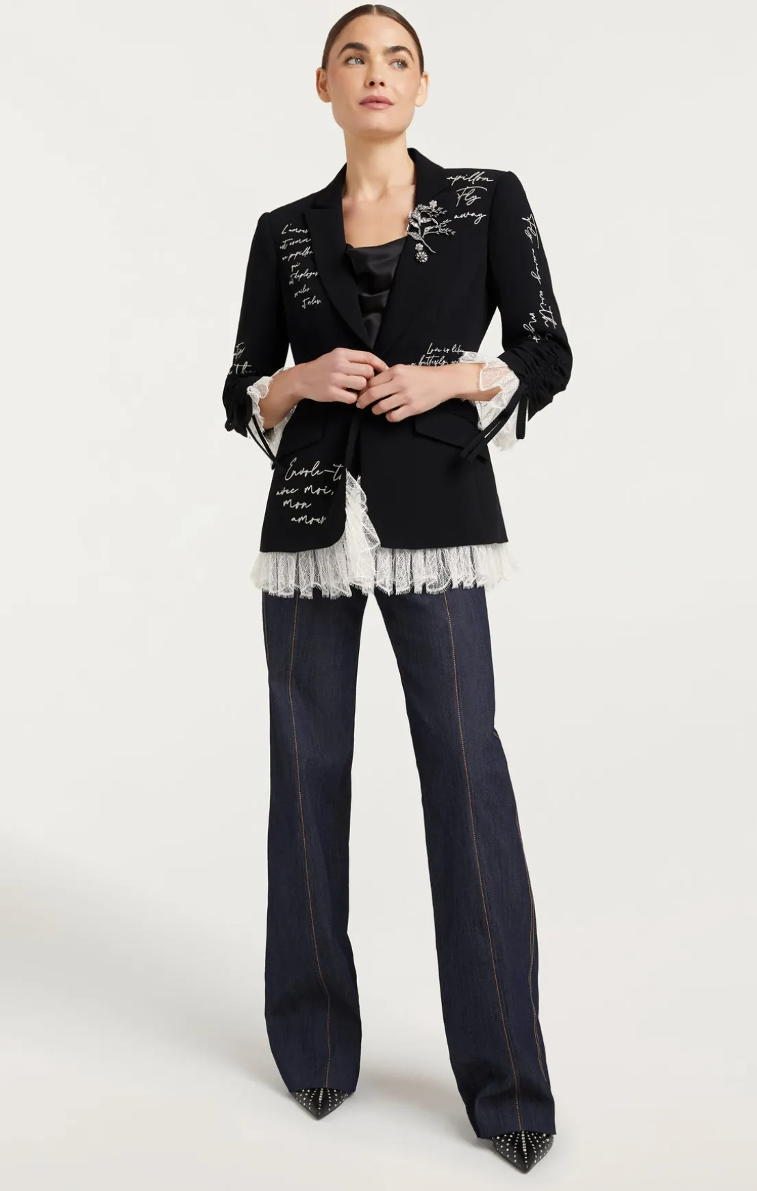 Mon Amour Embellished Roxie Blazer