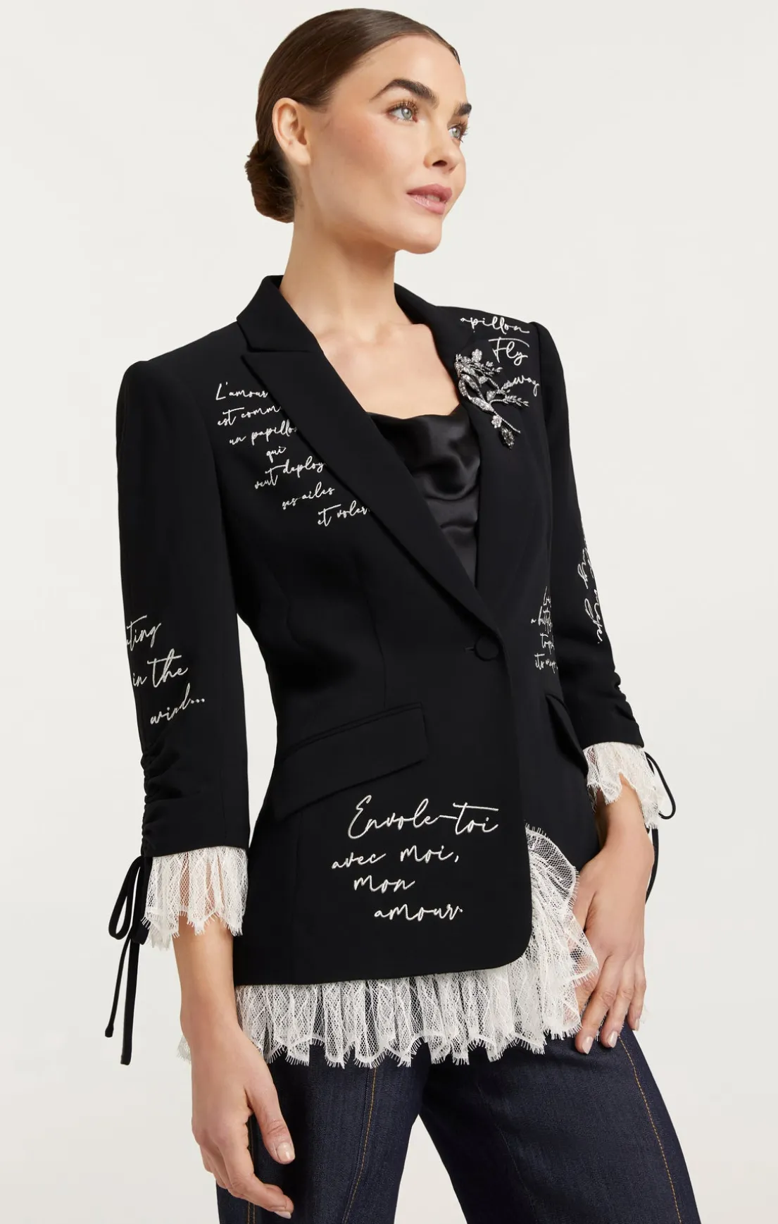Mon Amour Embellished Roxie Blazer