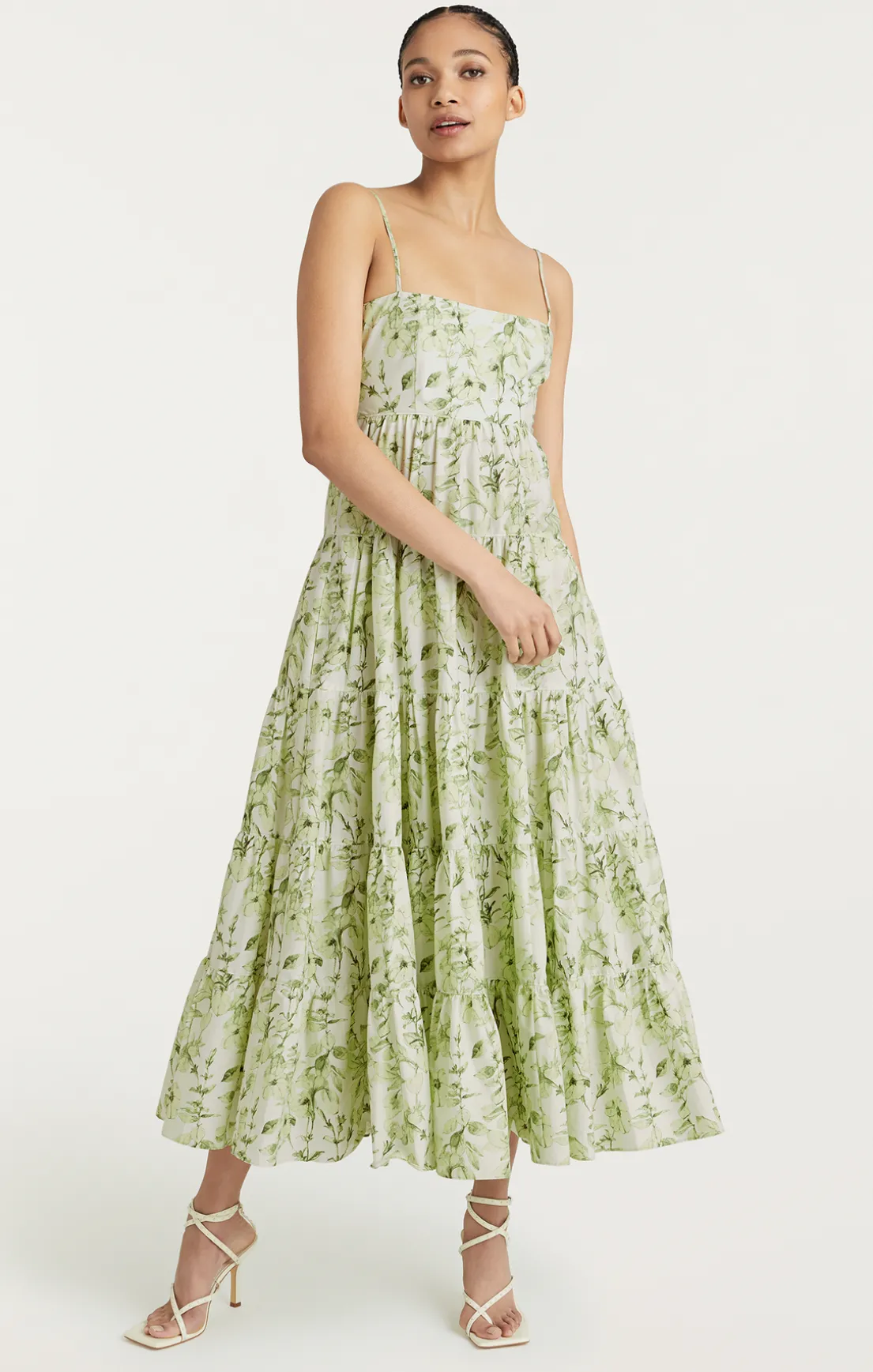 Monochromatic Floral Gavin Dress
