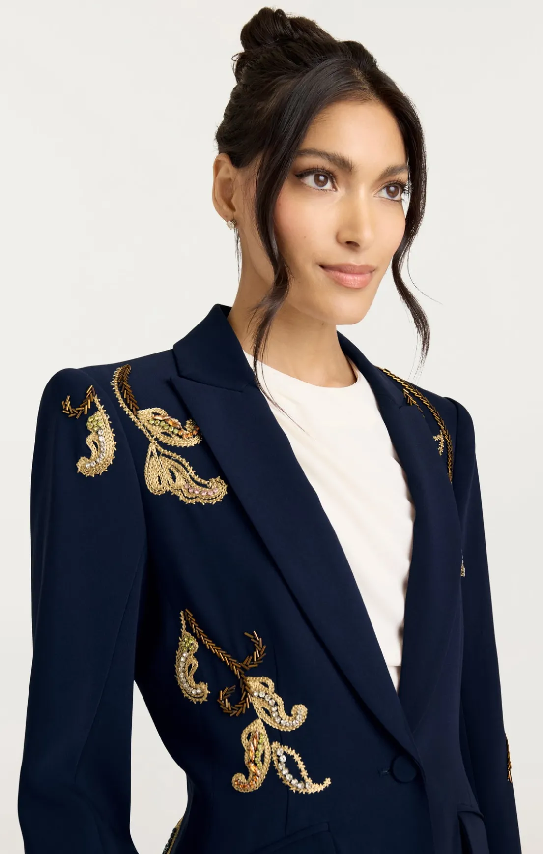 Paisley Embellished Cheyenne Blazer