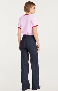 Paris New York Ringer Tee