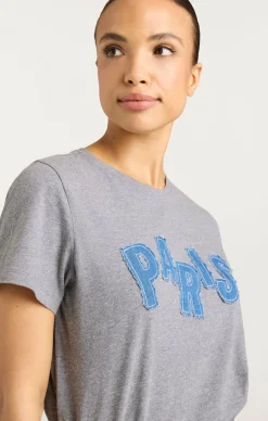 Patched Denim Paris Tee
