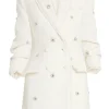 Pearl Embellished Double Breasted Joel Dress