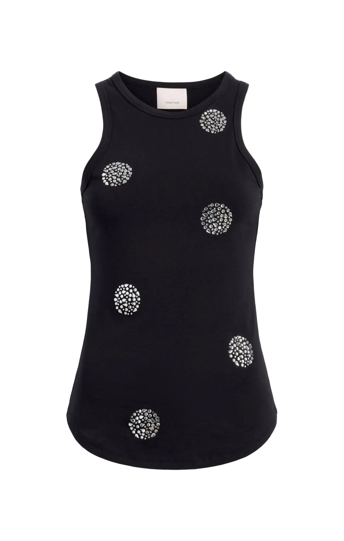 Polka Dot Embellished Lizzie Tank