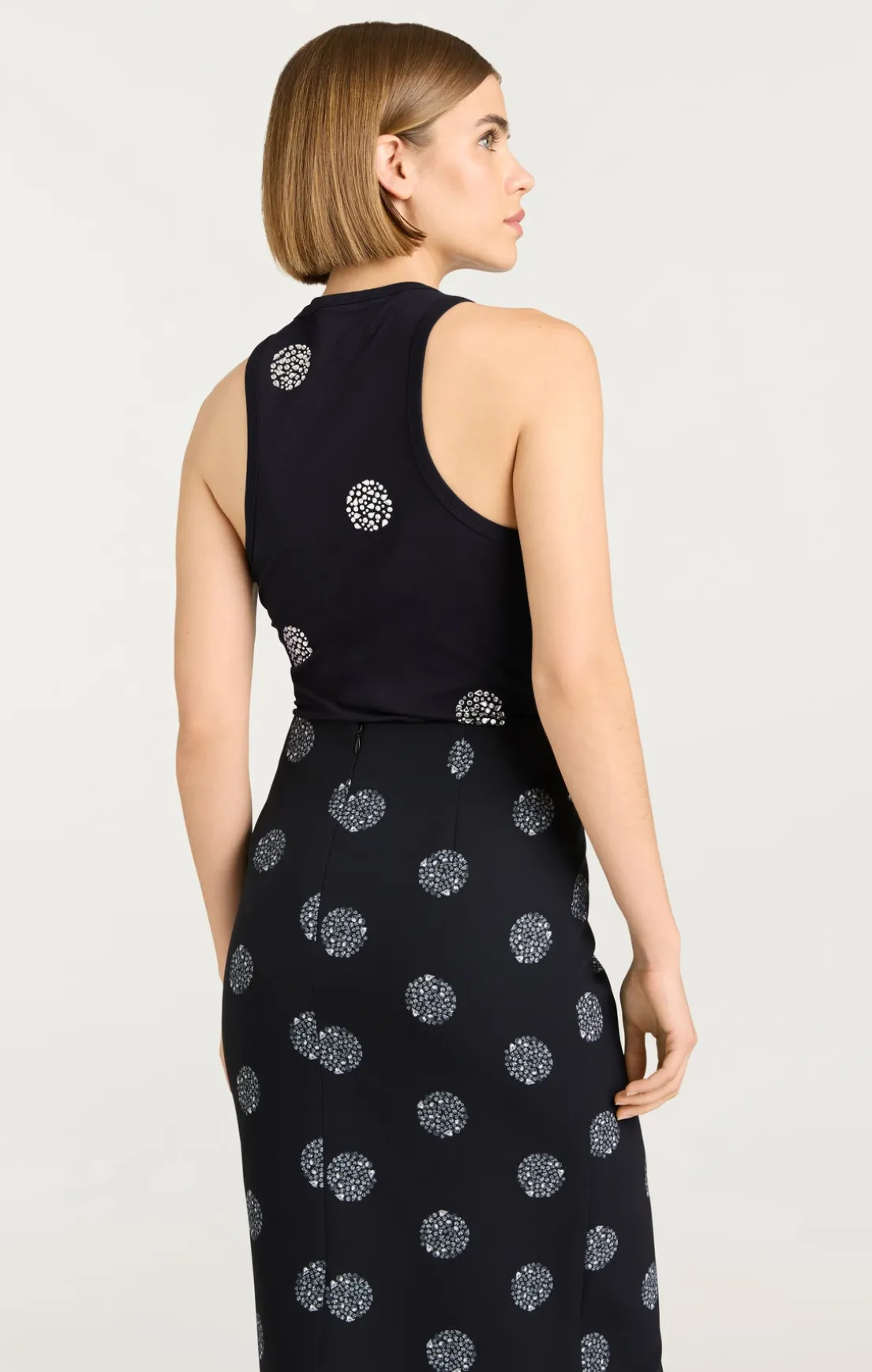 Polka Dot Embellished Lizzie Tank