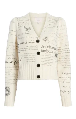 Printed Lovenotes Morgan Cardigan