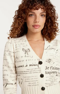 Printed Lovenotes Morgan Cardigan