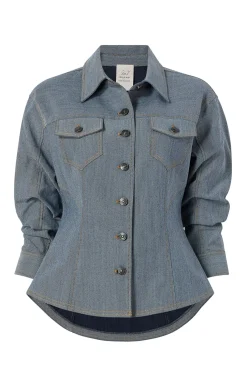 Reverse Denim Scrunched Canyon Jacket