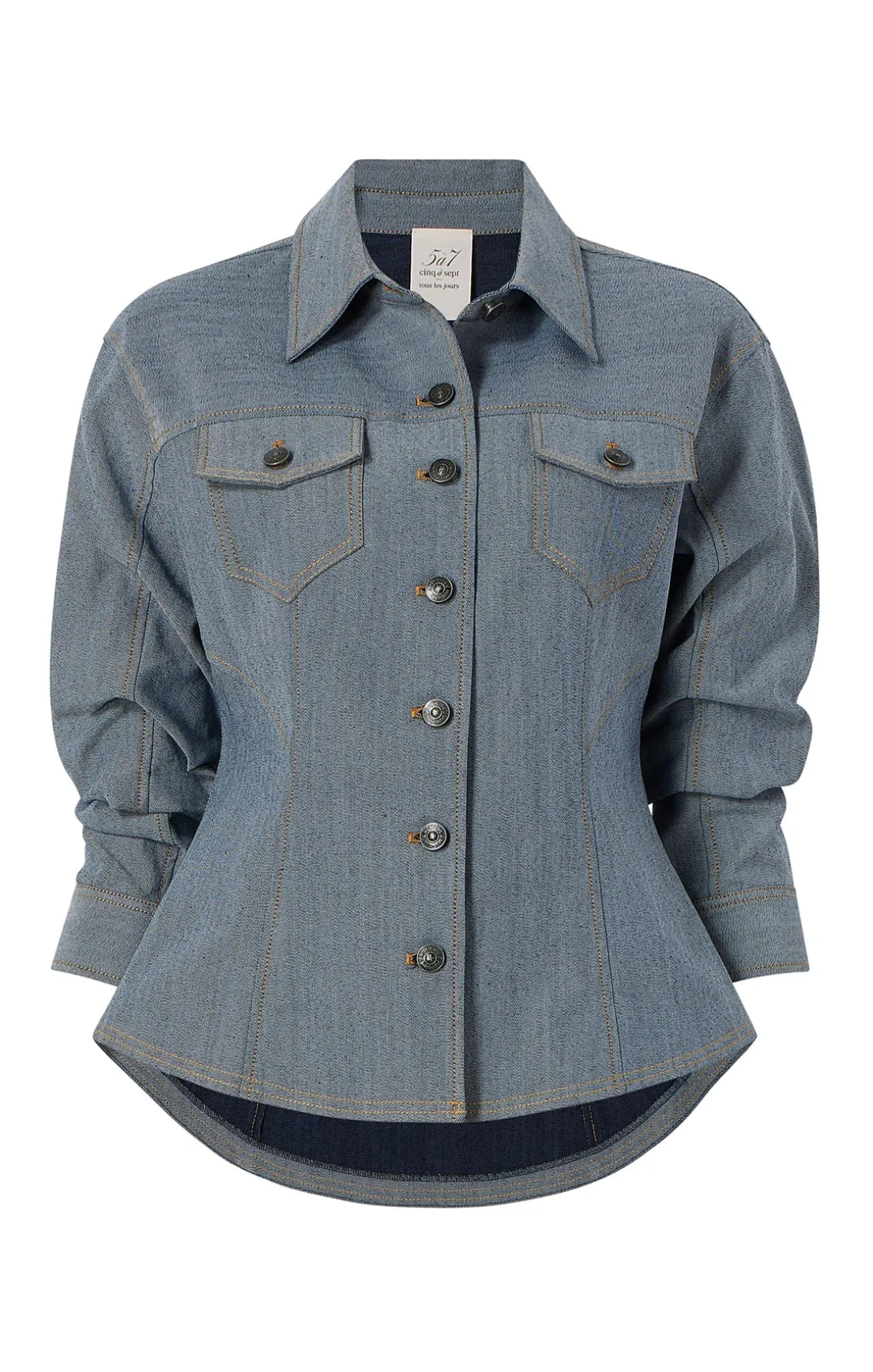 Reverse Denim Scrunched Canyon Jacket
