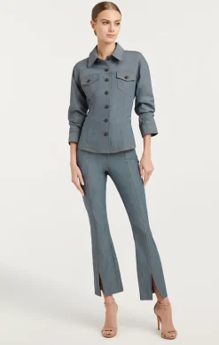 Reverse Denim Scrunched Canyon Jacket