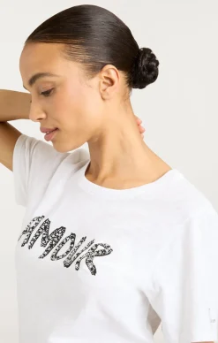 Rhinestone Amour Shrunken Tee