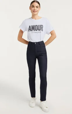Rhinestone Amour Sil Vous Plait Tee