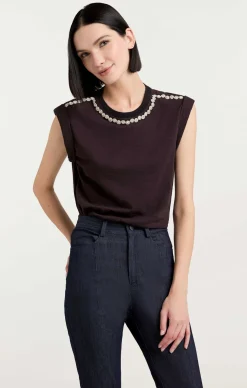 Rhinestone Border Bella Tee