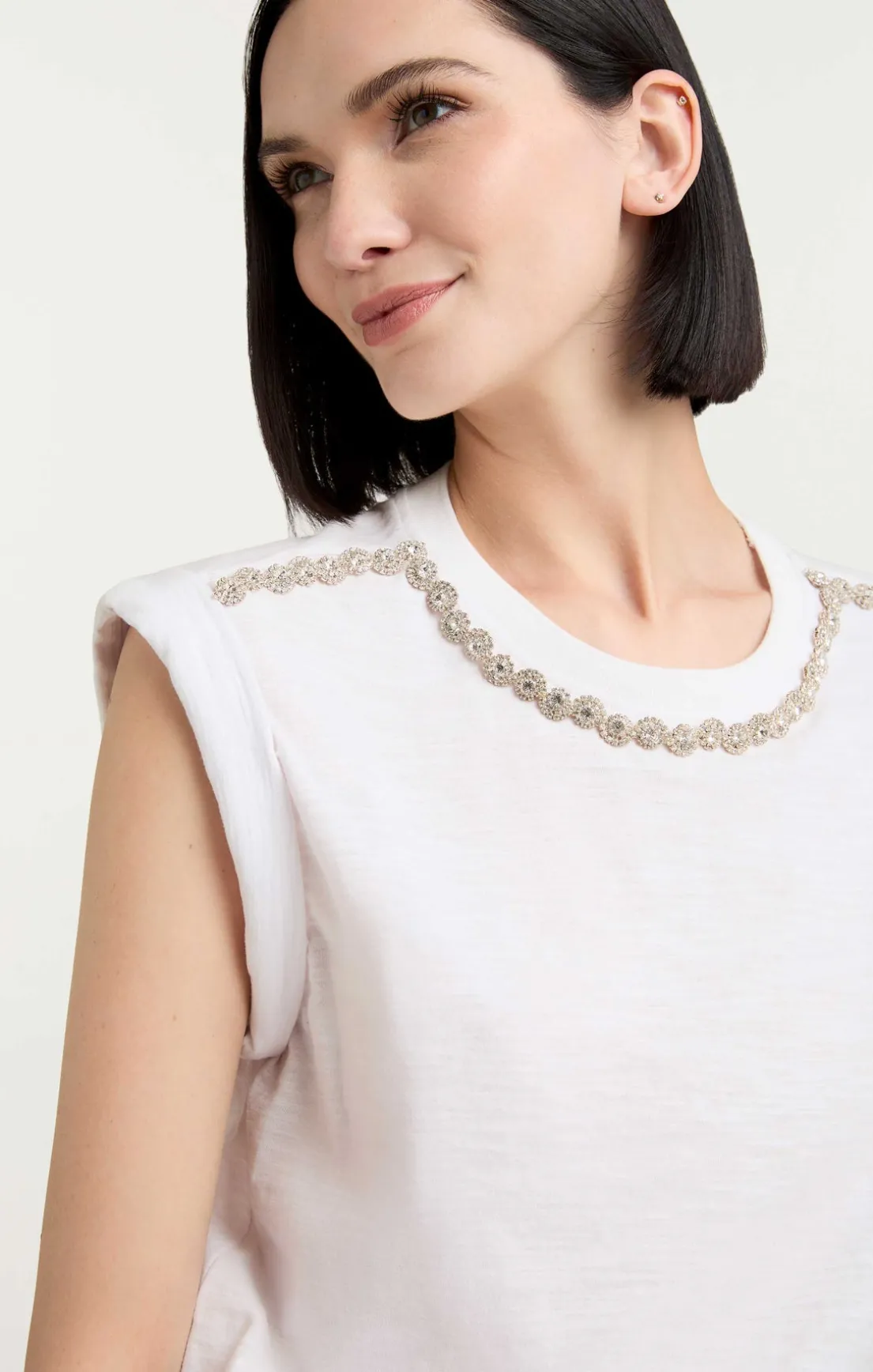 Rhinestone Border Bella Tee