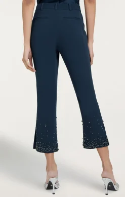 Rhinestone Crackle Cropped Kerry Pant