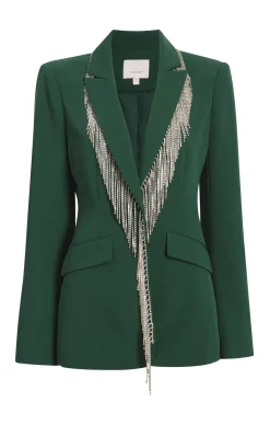 Rhinestone Fringe Embellished Cheyenne Blazer