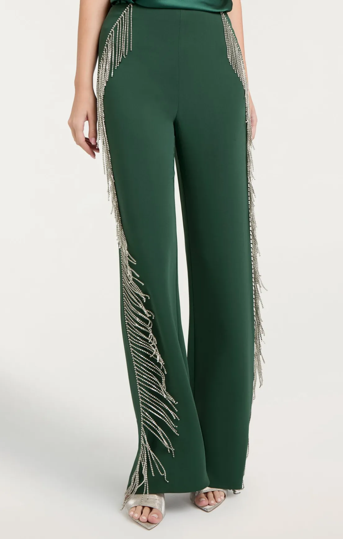 Rhinestone Fringe Remy Pant
