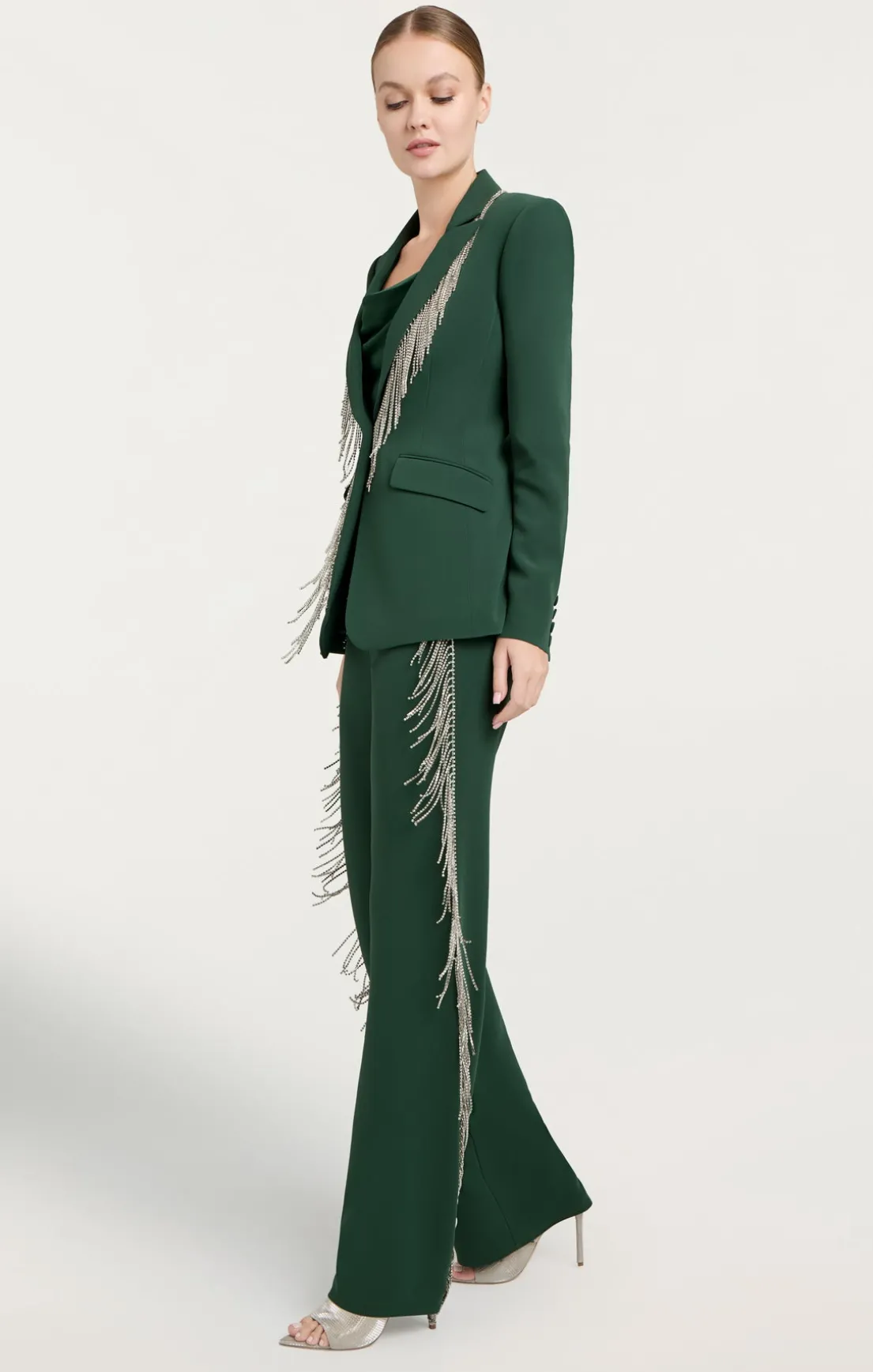Rhinestone Fringe Remy Pant