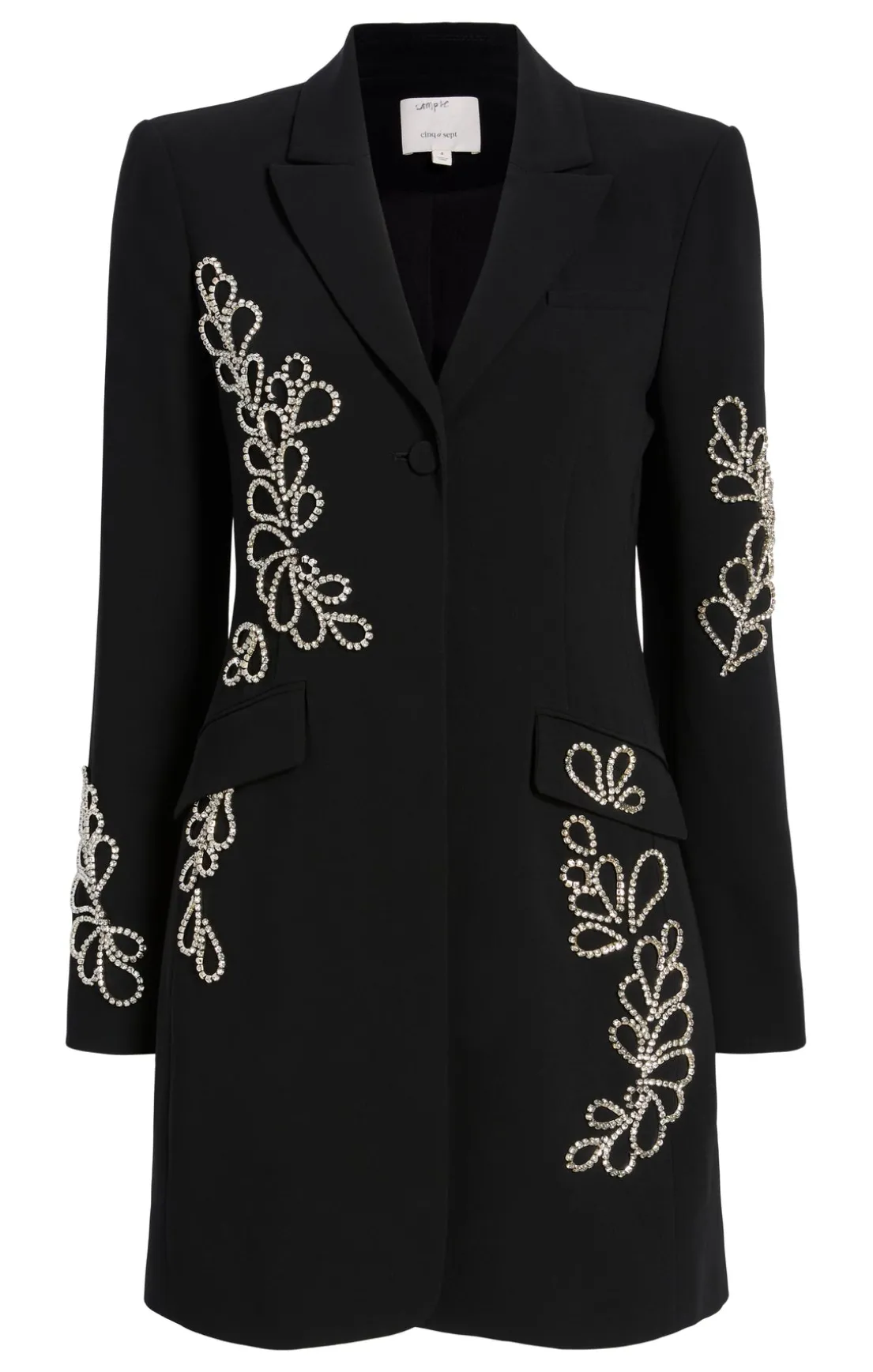 Rhinestone Paisley Long Sleeve Joel Dress
