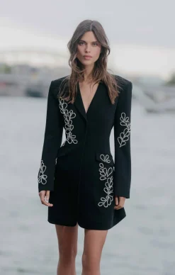 Rhinestone Paisley Long Sleeve Joel Dress