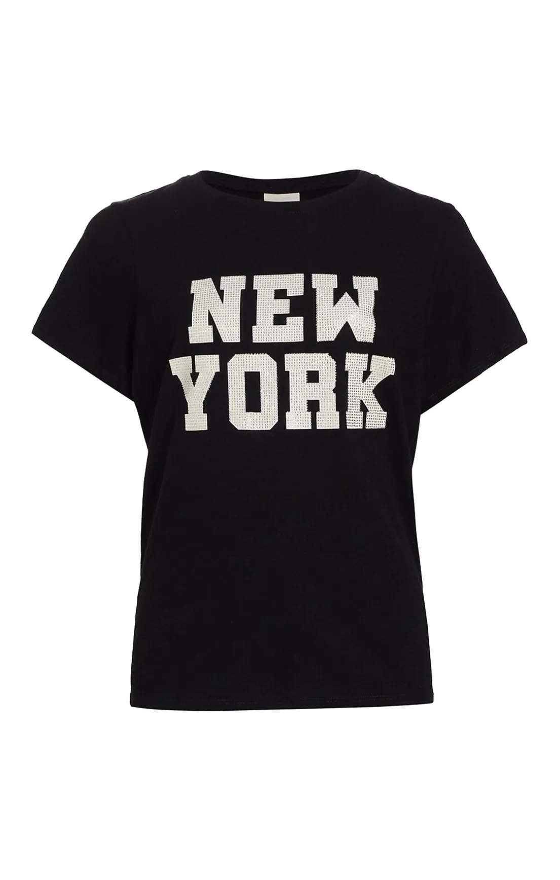 Rhinestone Paris New York Tee
