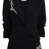 Rose Embellished Eva Blazer
