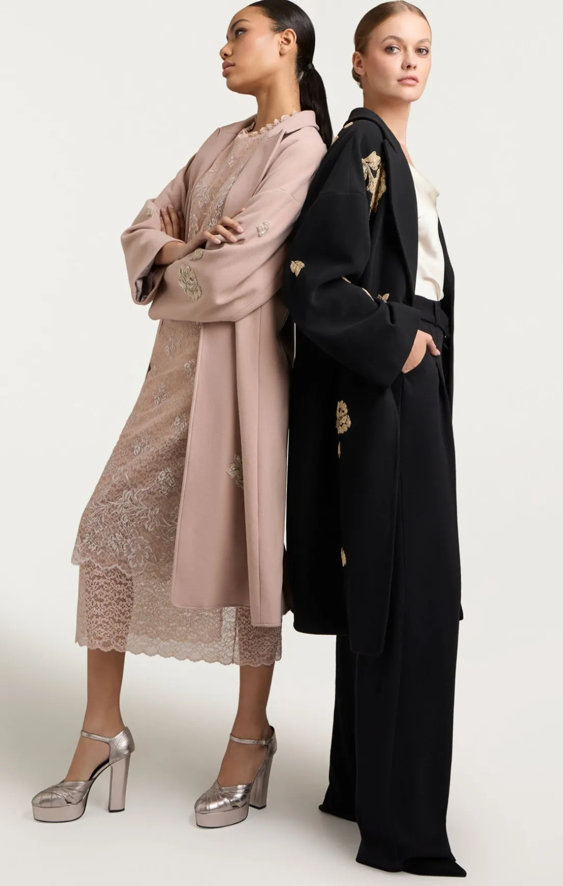 Rose Embellished Gravis Coat