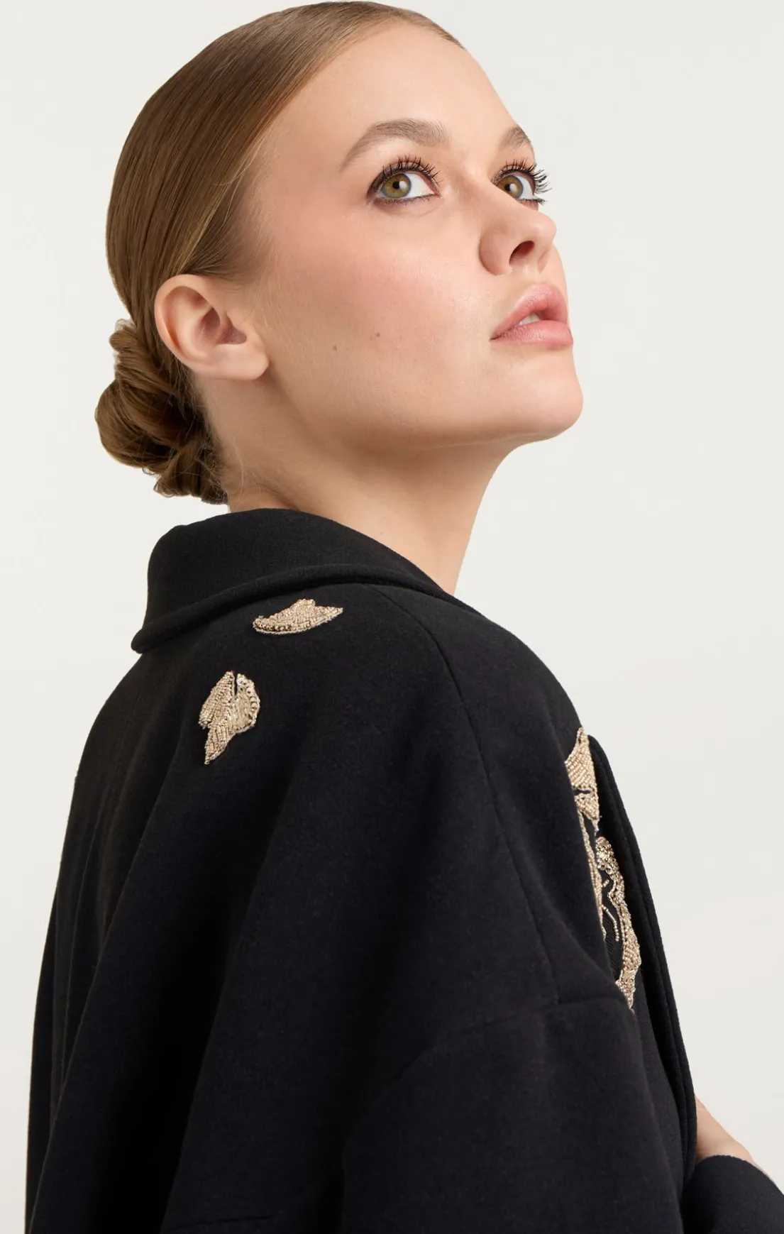Rose Embellished Gravis Coat