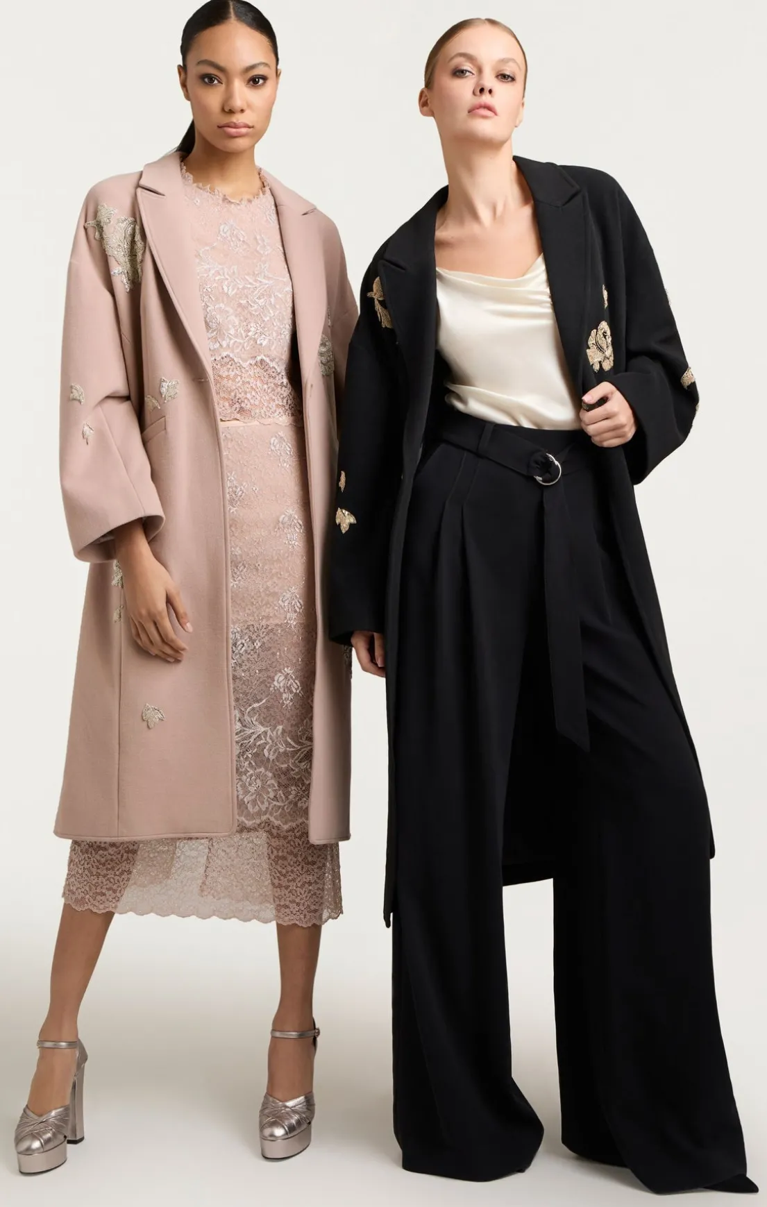 Rose Embellished Gravis Coat