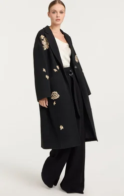 Rose Embellished Gravis Coat