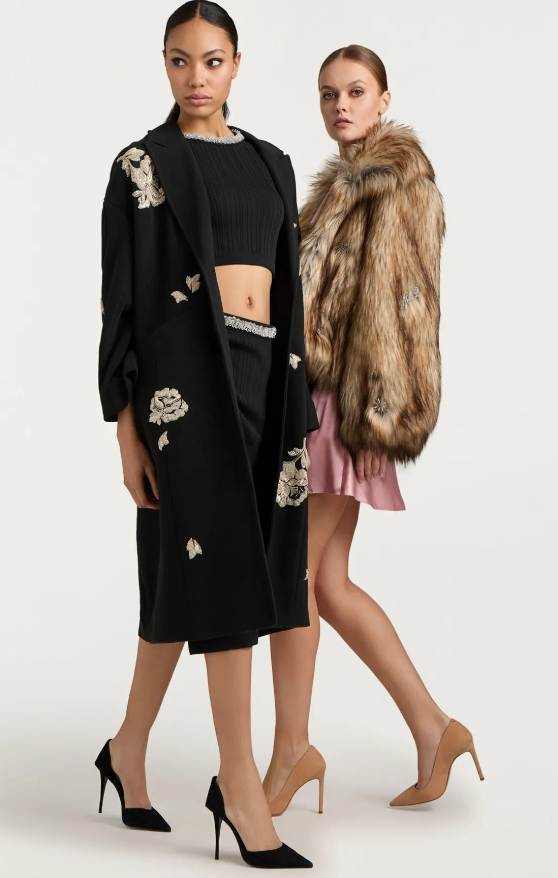 Rose Embellished Gravis Coat