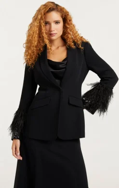 Sequin And Feather Cheyenne Blazer