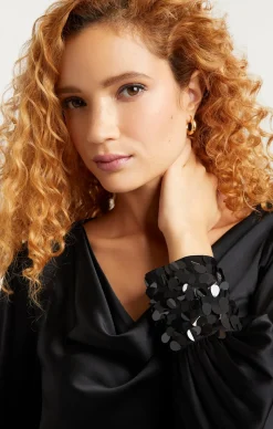 Sequin Cuff Taylee Top