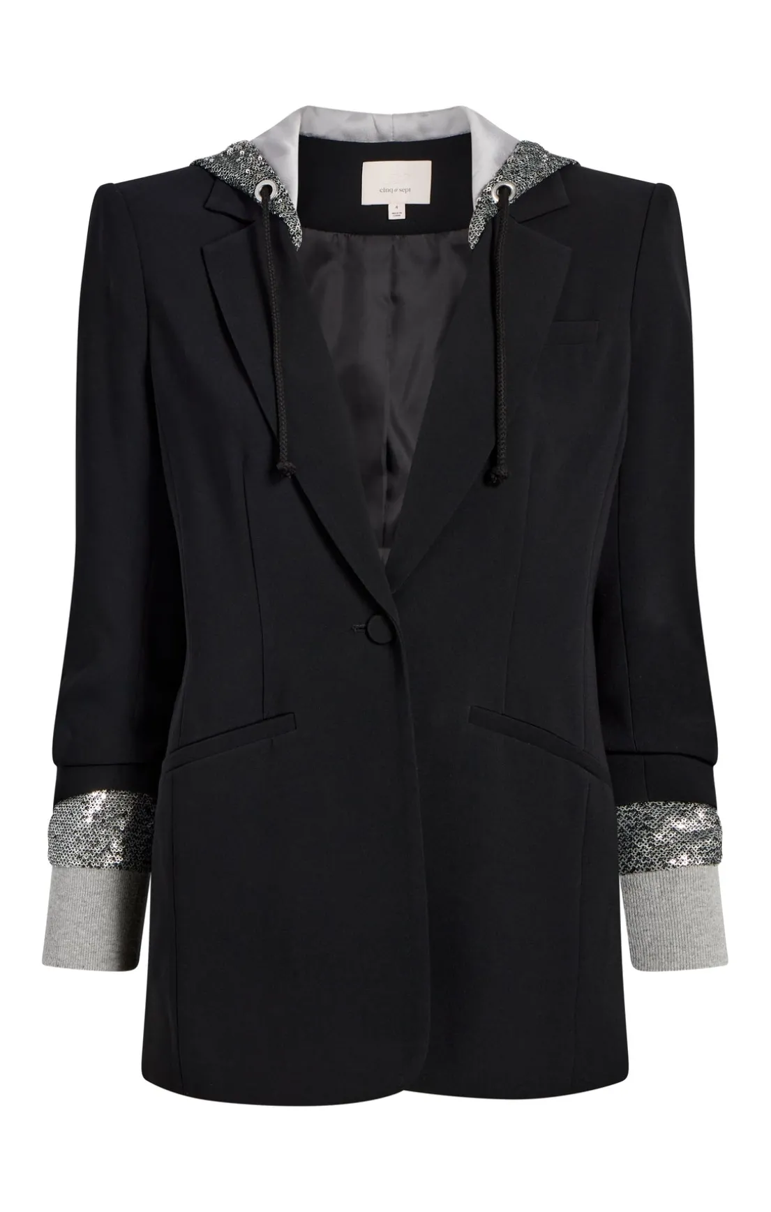 Sequin Hooded Khloe Blazer