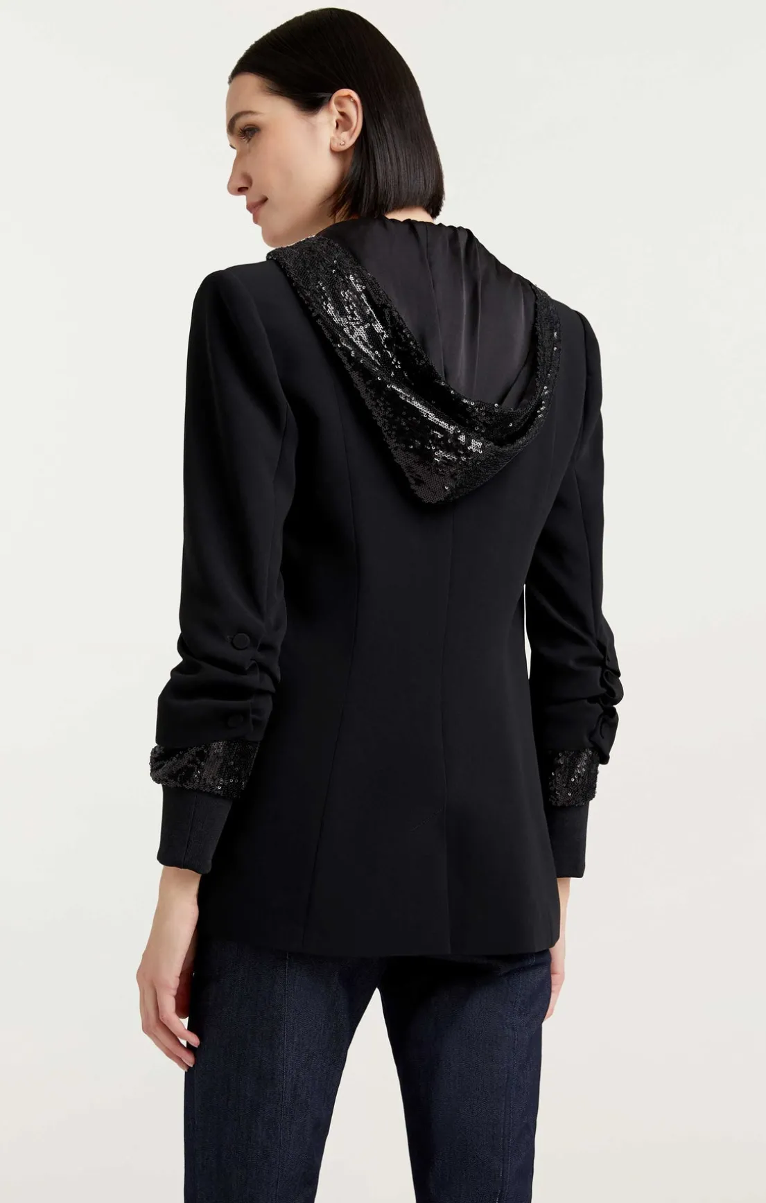 Sequin Hooded Khloe Blazer