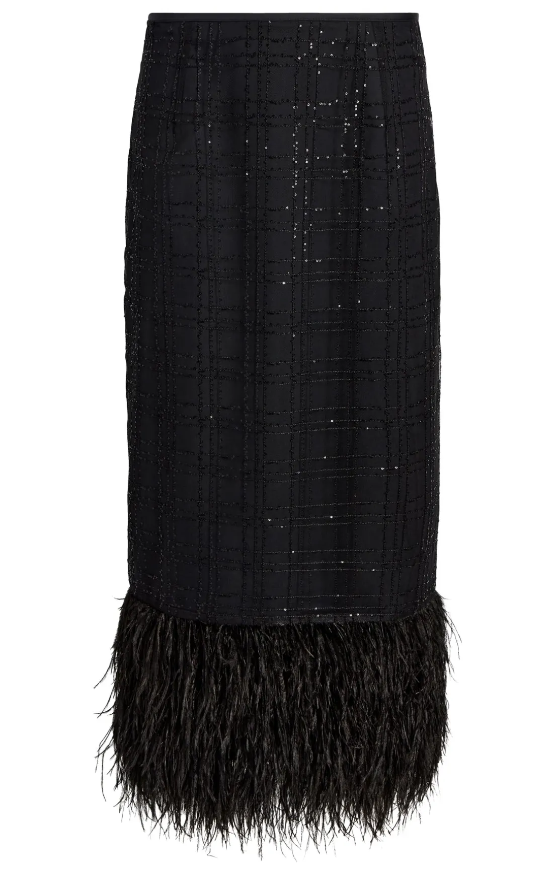 Sequin Plaid Charisse Skirt