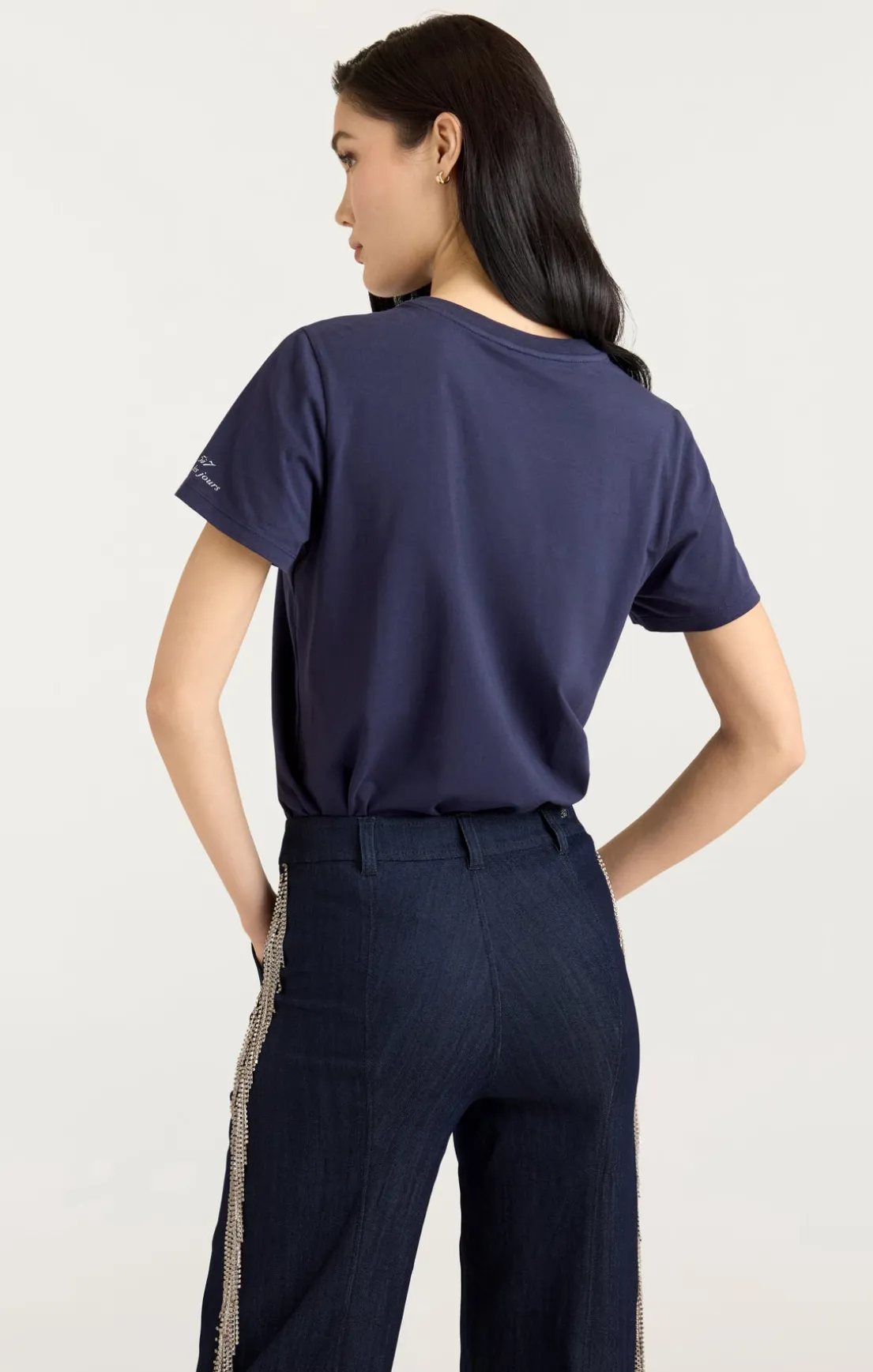 Sequined Bonjour Tee
