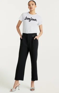Shrunken Fringe Bonjour Tee